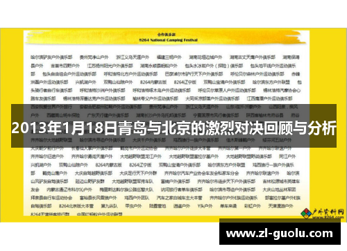 2013年1月18日青岛与北京的激烈对决回顾与分析